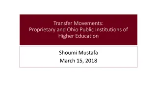 Transfer Movements in Ohio Higher Education Institutions