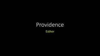 Providence: God's Divine Working Throughout History