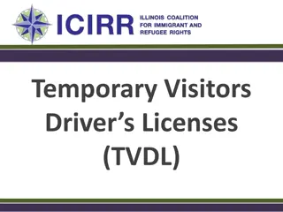 TVDL: Temporary Visitors Driver's Licenses