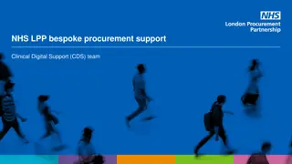 Bespoke Procurement Support for Organizations by NHS.LPP Clinical Digital Team