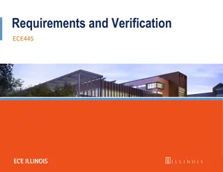 Requirements and Verification
