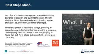 Next Steps Idaho - Supporting Idahoans in Career Development