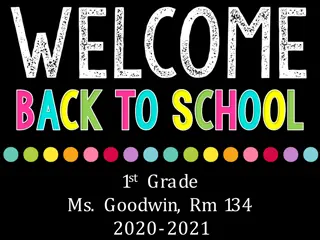 Meet 1st Grade Teacher Ms. Goodwin - Room 134