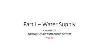 Components of Water Supply Systems: Physical Source, Storage, Treatment