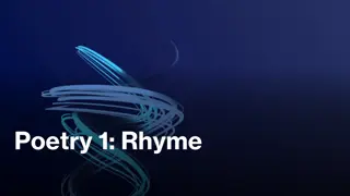 Rhymes and Sounds in Poetry