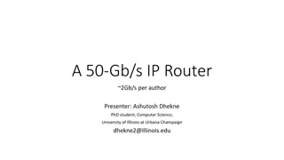 A 50-Gb/s IP Router: Ashutosh Dhekne