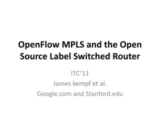 OpenFlow MPLS and Open Source Label-Switched Router