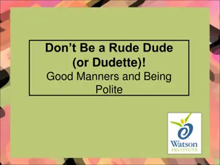 Proper Etiquette for a Pleasant Personality
