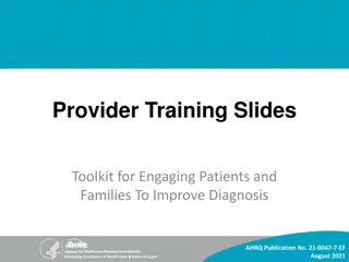 Provider Training Slides