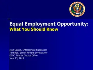 Equal Employment Opportunity Overview: Laws, Protected Bases, and Covered Employers