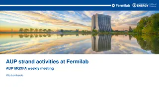 Weekly Meeting at Fermilab: Cable Qualification and Coil Testing Update