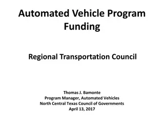 Automated Vehicle Program Funding