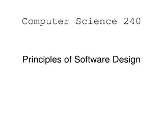 Principles of Software Design