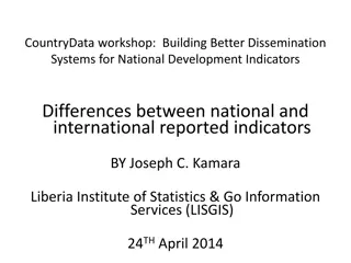 Investigating Differences in National and International Indicators