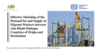 Matching Demand for Migrant Workers in Abu Dhabi Dialogue Countries
