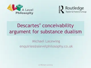 Descartes' Conceivability Argument for Substance Dualism