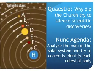Church and Scientific Discoveries Silenced? Analyze Solar System Map & Identify Celestial Bodies