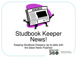 Studbook Keeper News: Latest News Flashes