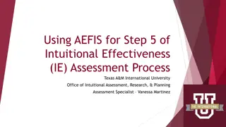 Using AEFIS for IE Assessment Process at Texas A&M International University