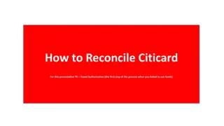 How to Reconcile Citicard