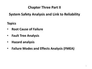 System Safety and Reliability Analysis Overview