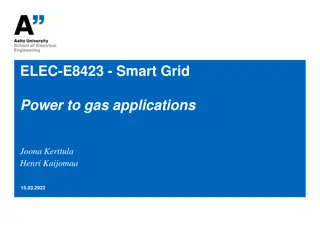 Power to gas applications