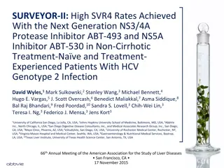 High SVR4 Rates in Non-Cirrhotic HCV Genotype 2 Patients With Next-Gen Protease Inhibitor