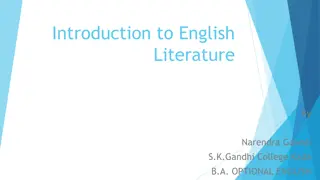 Introduction to English Literature