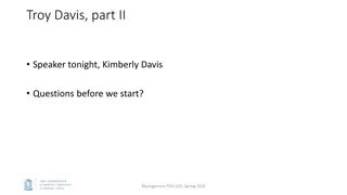 Troy Davis, part II