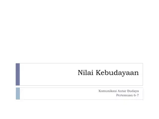 Nilai Kebudayaan