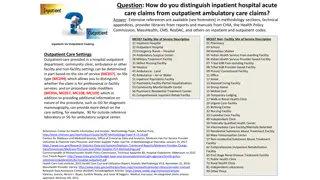Distinguishing Inpatient and Outpatient Claims in Healthcare