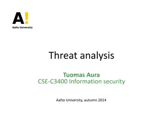 Threat Analysis and Security Measures