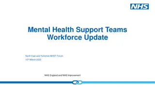 Mental Health Support Teams Workforce Update in NHS