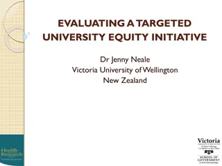 Evaluating Targeted University Equity Initiative at Victoria University of Wellington