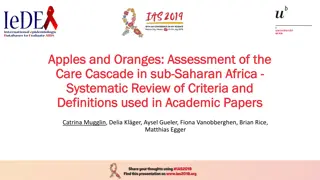 Assessment of the HIV Care Cascade in Sub-Saharan Africa