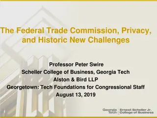 Federal Trade Commission Privacy Challenges Today