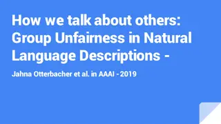 Group Unfairness in Natural Language Descriptions: Understanding the Impact of Automatic Image Tagging