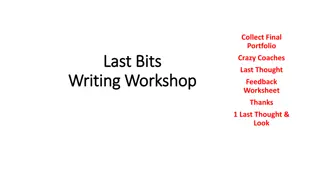 Final Portfolio Bits and Coaching Internships
