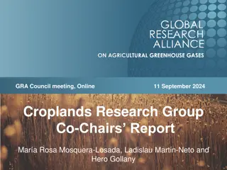 Croplands Research Group Recent Activities