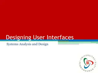 User Interface Design