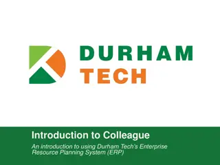 Introduction to Colleague at Durham Tech