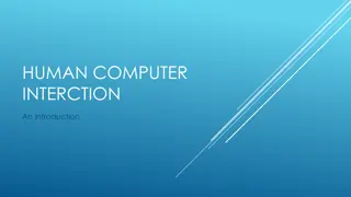 Essential Interaction: Human-Computer Systems