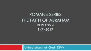 THE FAITH OF ABRAHAM