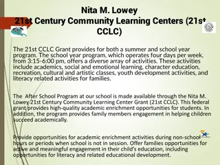 Nita M. Lowey 21st CCLC After School Program