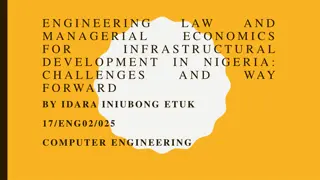 Engineering Managerial Challenges for Economic and Infrastructure Development in Nigeria