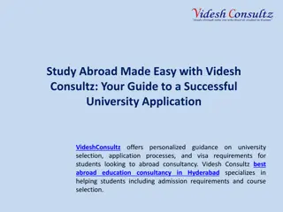 Study Abroad Made Easy with Videsh Consultz Your Guide to a Successful University Application