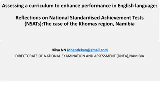 Enhancing English Language Performance in Khomas Region, Namibia: Insights on National Standardised Achievement Tests
