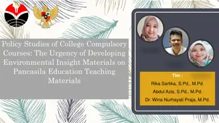 Developing Environmental Insight in Pancasila Education