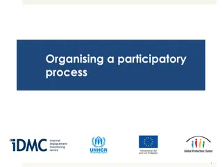 Organising a Participatory Process