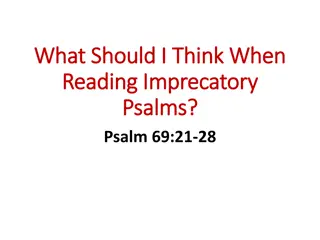 Imprecatory Psalms in Psalm 69:21-28 Context